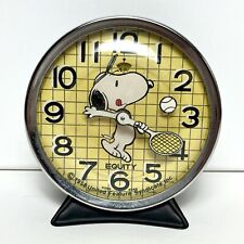 Vintage 1958 Equity Snoopy Peanuts Tennis Alarm Clock Not Working picture