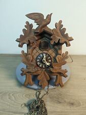 Vintage 1950's German Black Forest Leafs 3 Birds Traditional Cuckoo Clock picture