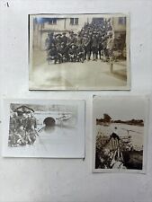 Vintage 1919 WW1 Lot Of 3 Photos Of American Soldiers In France Photo 2x3 picture