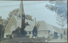 RPPC Real Photo c1908 Postcard St. Paul Episcopal Church Southington CT Kruxo picture