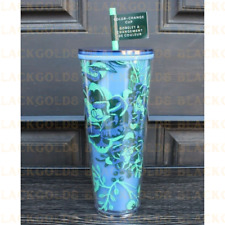 New Starbucks Holiday 2022 Color Changing Blue Berry Corsage Venti Tumbler 24oz picture