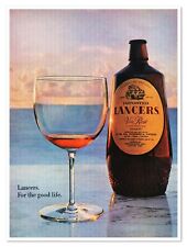 Print Ad Lancers Vin Rose Wine For the Good Life Vintage 1972 Advertisement picture