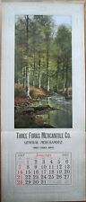 Three Forks, MT 1917 Advertising Calendar/15x35 Poster: Mercantile Co. - Montana picture