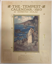 Edmund Dulac (1882-1953) THE TEMPEST SHAKESPEARE Calendar 1910 Nov. December picture