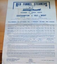 RED FUNNEL STEAMERS SOUTHAMPTION  IOW  ETC  MINI POSTER  27/37CM   picture