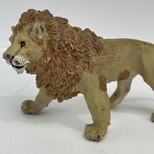 Large Vintage Safari Ltd Vanishing Wild Male Lion Animal Toy Figure Retired picture