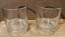 Crown Royal Whiskey Glasses Signature Cocktail Style Low Ball Tumbler Set of 2 picture