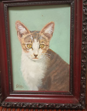 Cat Painting -Original- Framed - 7