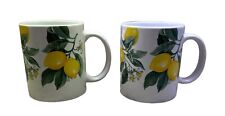 Royal Norfolk Lemon Pattern Coffee/Tea Mugs (Set of 2) picture