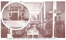 EDWARD AND MARY LIPSETT MUSEUM,EXIBITION PARK,VANCOUVER,BC.VTG POSTCARD*C12 picture