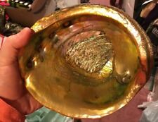 LAST CHANCE Vintage Abalone Shell with Yellow lucite feet Ashtray Catchall picture