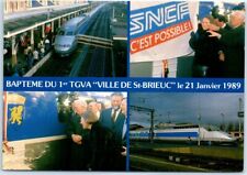 Postcard - Bapteme du 1er TGVA Ville de St. Brieuc le 21 janvier 1989 - France picture