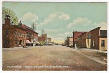 Vinton Iowa Vintage Postcard Washington Street View Laundry Stores Benton County picture