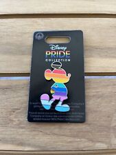 Disney Parks Pin Rainbow Classic Mickey Mouse Pose Pride Collection LGBTQ Flag picture