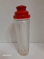 Vintage Medco 550 NYC Dial-A-Drink Skyscraper Cocktail Shaker Red Strainer  Read picture