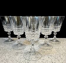 Set of 6 Cristal D'Arques-Durand Tuilleries Villa Crystal Wine Glasses 6.25” picture