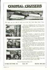 Colonial Cruisers 34' Sport Cruiser & Wanderer Colonial Boat Works ad 1953 picture