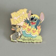 Disney Pin- WDW - Happy Easter - Stitch and Thumper  31458 picture