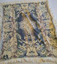 Silk Floral Embroidered Fringed Piano Table Scarf 42x42 picture