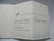 Cartier Defaced Watch Certificate in Guarantee and Directory of Agents Booklets picture