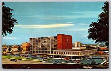 Holiday Inn Athens Georgia Birds Eye View Old Cars Hotel Curteichcolor Postcard picture