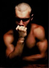 Shirtless young man with contemplative pose, gay man's collection 5x7 picture