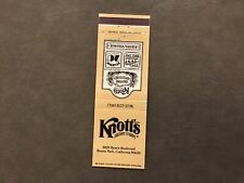 Matchbook Cover - California - Knott's Berry Farm & Ghost Town Buena Park CA picture