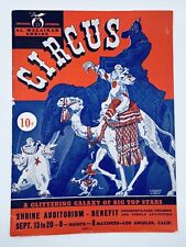 Vintage 1941 Official Journal Al Malaikah Shrine Circus Brochure Los Angeles picture