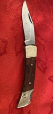 Vintage Stainless Steel Folding Hunting Knife  Buck Like Made in Pakistan  picture
