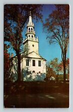 North Cornwall CT-Connecticut, The Old Congregational Church, Vintage Postcard picture
