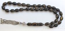 Prayer Beads Tesbih Oval V.Rare Golden Yusr & Sterling - Great Collector's item picture
