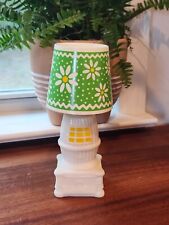 Avon Country Charm Field Flowers Cologne Cute Miniature Lamp with Daisy Shade picture