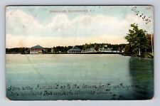 Woonsocket RI-Rhode Island, Hoag Lake, Antique, Vintage c1907 Souvenir Postcard picture