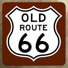 Texas old route US 66 historic highway marker road sign 1985 Amarillo 18x18 picture