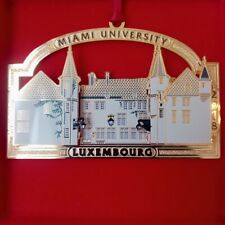Miami University Dolibois European Center 3D Brass Ornament 1968-2018 Limited Ed picture