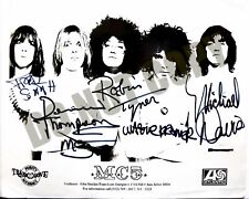 MC5 Band Signed Autograph Promo Rob Tyner Wayne Kramer Davis Preprint 8x10 Photo picture
