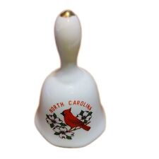 North Carolina Porcelain Bell Cardinal  Dogwood Collectible Souvenir Vintage picture