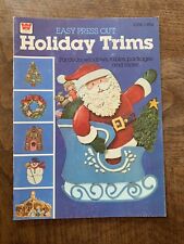 Vintage 1980 Whitman Christmas Holiday Trims Press Out Book - Unused picture