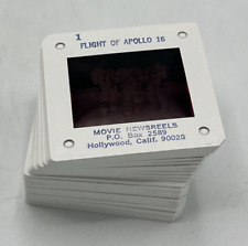 NASA 35mm Slides Flight of Apollo 16 Moon Landing Set of 25 Movie Newsreels picture