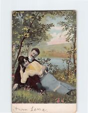 Postcard Love/Romance Greetings Card with Lovers Picture picture