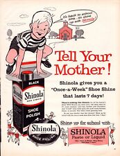 Vintage Print Ad -1960 Shinola Shoe Polish and Chrysler Cars picture