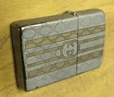Nice GucciClassic Custom Enameled Zippo Lighter Used Classy One Of A Kind  picture