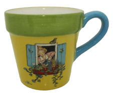 Vintage 1999 Mary Engelbreit Teleflora Gift Ceramic Pot Coffee Mug, Planter picture