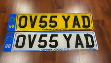 PAIR OF England LICENSE PLATE JAGUAR MINI BENTLEY #OV55YAD  Oxford picture