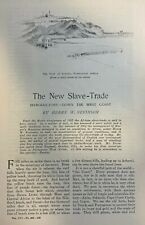 1905 New Slave Trade Along West Coast of Africa illustrated picture