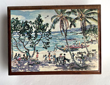 Annabella Box by Eve Foster Jamaican Folk Art Handcrafted Wooden Trinket Box picture
