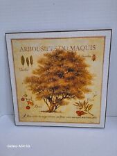 Apple Tree of Maquis-Provence Pascal Cessou Wooden Tablets Piante Made in Italy picture