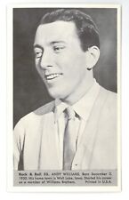 1959 NU-Cards Rock & Roll ANDY WILLIAMS #53 ~ Pack Fresh - NM or Better picture