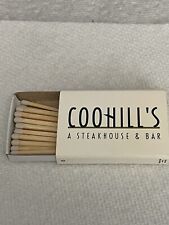 Coohill’s A Steakhouse And Bar Matchbox Matchbook Vintage  picture