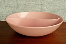 Mid-Century Retro Mar-crest Melmac Melamine Pink Divided Serving Bowl ~ Made USA picture